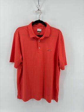 Greg Norman Collection Coral-Red Performance Polo